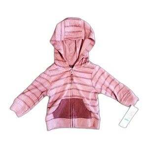 Just One You by Carter's Orange Striped Hoodie Size: NB. NWT
